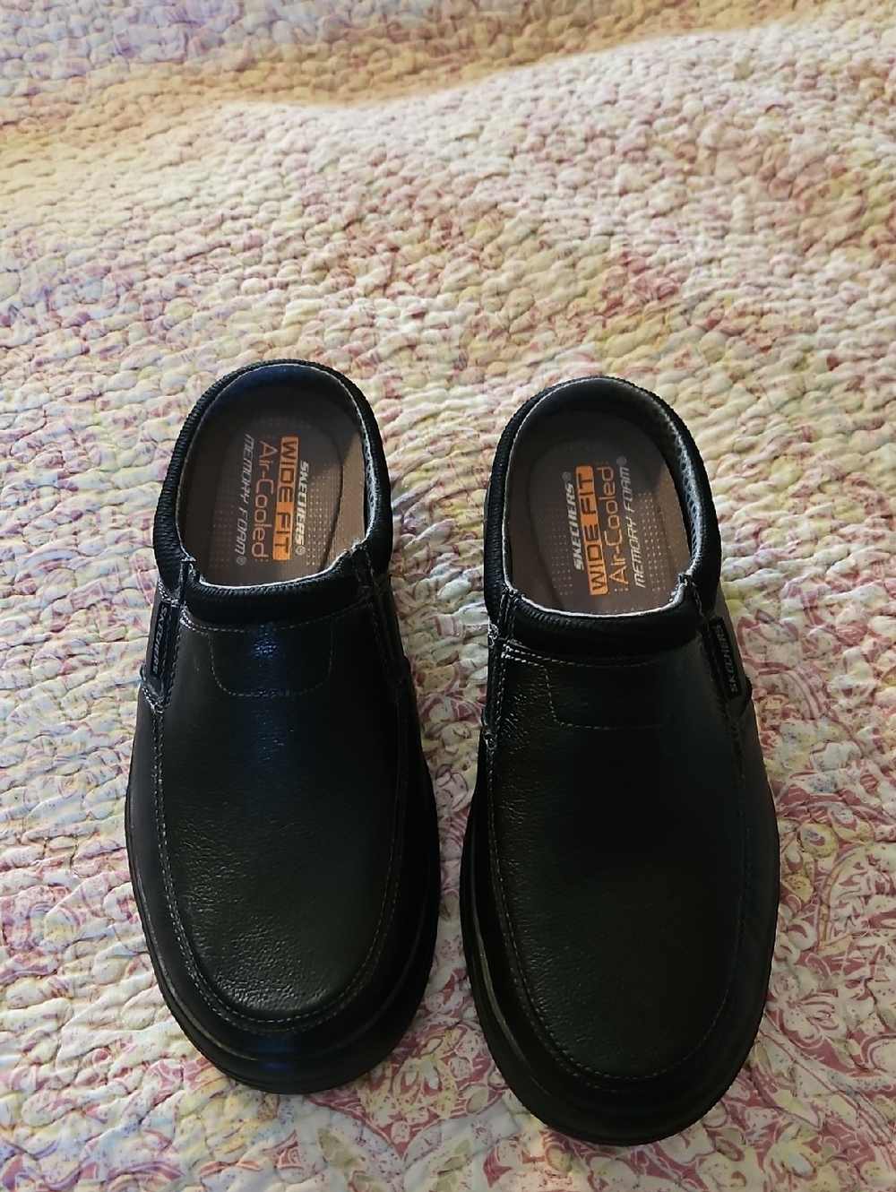 Skechers Men's Black Slip-On Casual Loafers